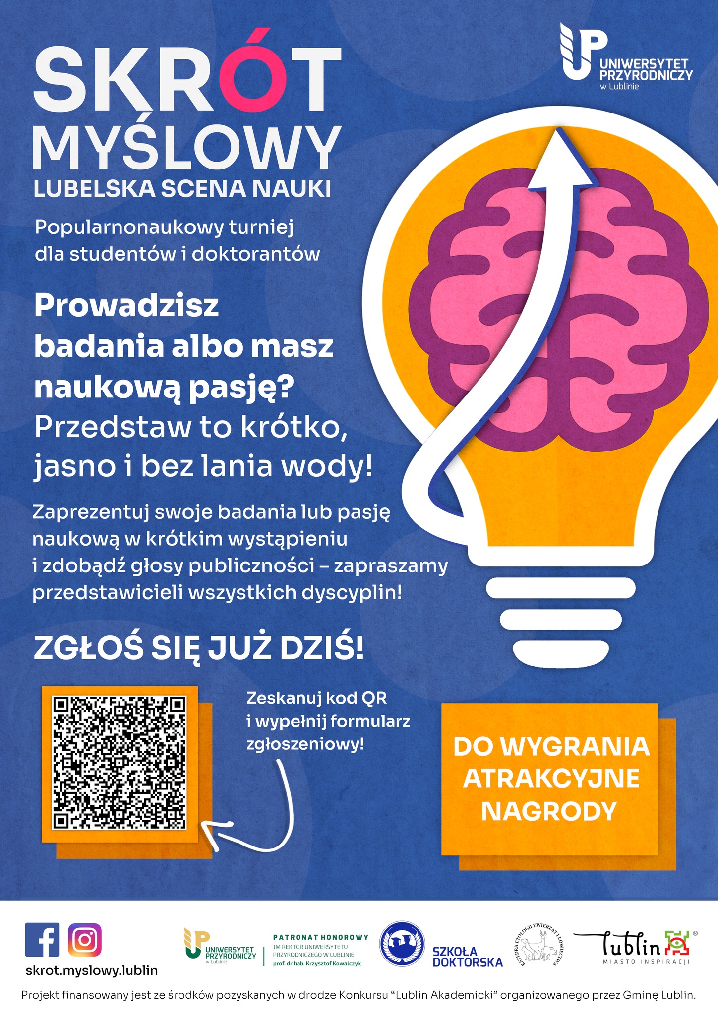 'Skrót Myślowy - Lubelska Scena Nauki” - popularnonaukowy turniej dla studentów i doktorantów