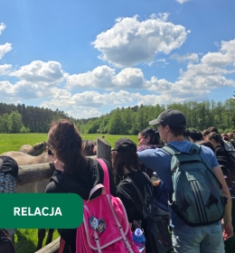 Wizyta dydaktyczna studentów behawiorystyki zwierząt w  Nadleśnictwie Janów Lubelski
