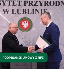 Podpisanie porozumienia o współpracy z Lubelskim Oddziałem Wojewódzkim NFZ