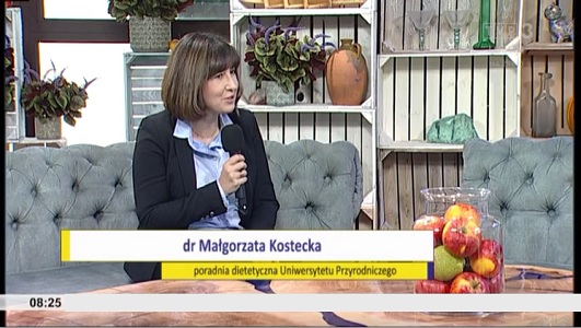 Dr Małgorzata Kostecka o diecie i odporności organizmu dla 'Poranka między Wisłą i Bugiem'