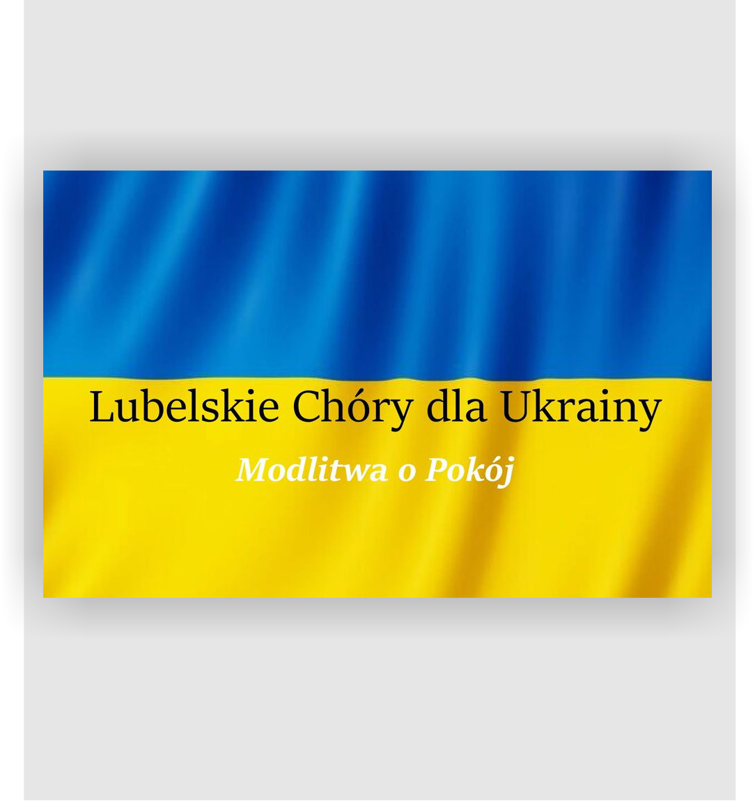 'Modlitwa o pokój' Chór Akademicki UP zaśpiewał dla Ukrainy