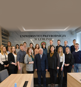 Spotkanie władz Uczelni z nowo wybraną Radą Samorządu Studenckiego Uniwersytetu Przyrodniczego w Lublinie na kadencję 2021-2023