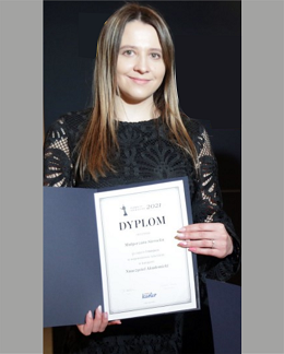 Dr Małgorzata Sierocka w Plebiscycie Edukacyjnym Kuriera Lubelskiego otrzymała nagrodę w kategorii Nauczyciel Akademicki