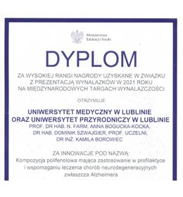 Nagrodzony wynalazek naukowców z UP w Lublinie i UM Lublin