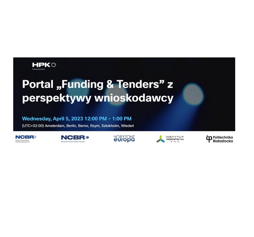 Portal „Funding & Tenders'  - bezpłatne szkolenie z obsługi systemu Komisji Europejskiej