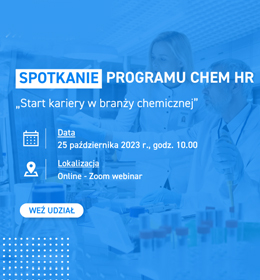 Spotkanie z przemysłem chemicznym dla studentów, doktorantów i absolwentów