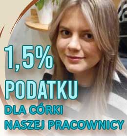 1,5% podatku dla Jowity Bednarz, córki naszej pracownicy