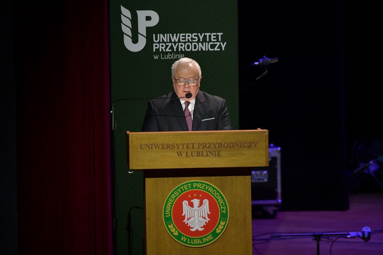 rektor UP w Lublinie podczas premówienia