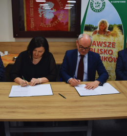 Podpisanie porozumienia o współpracy z Podlaskim Ośrodkiem Doradztwa Rolniczego w Szepietowie