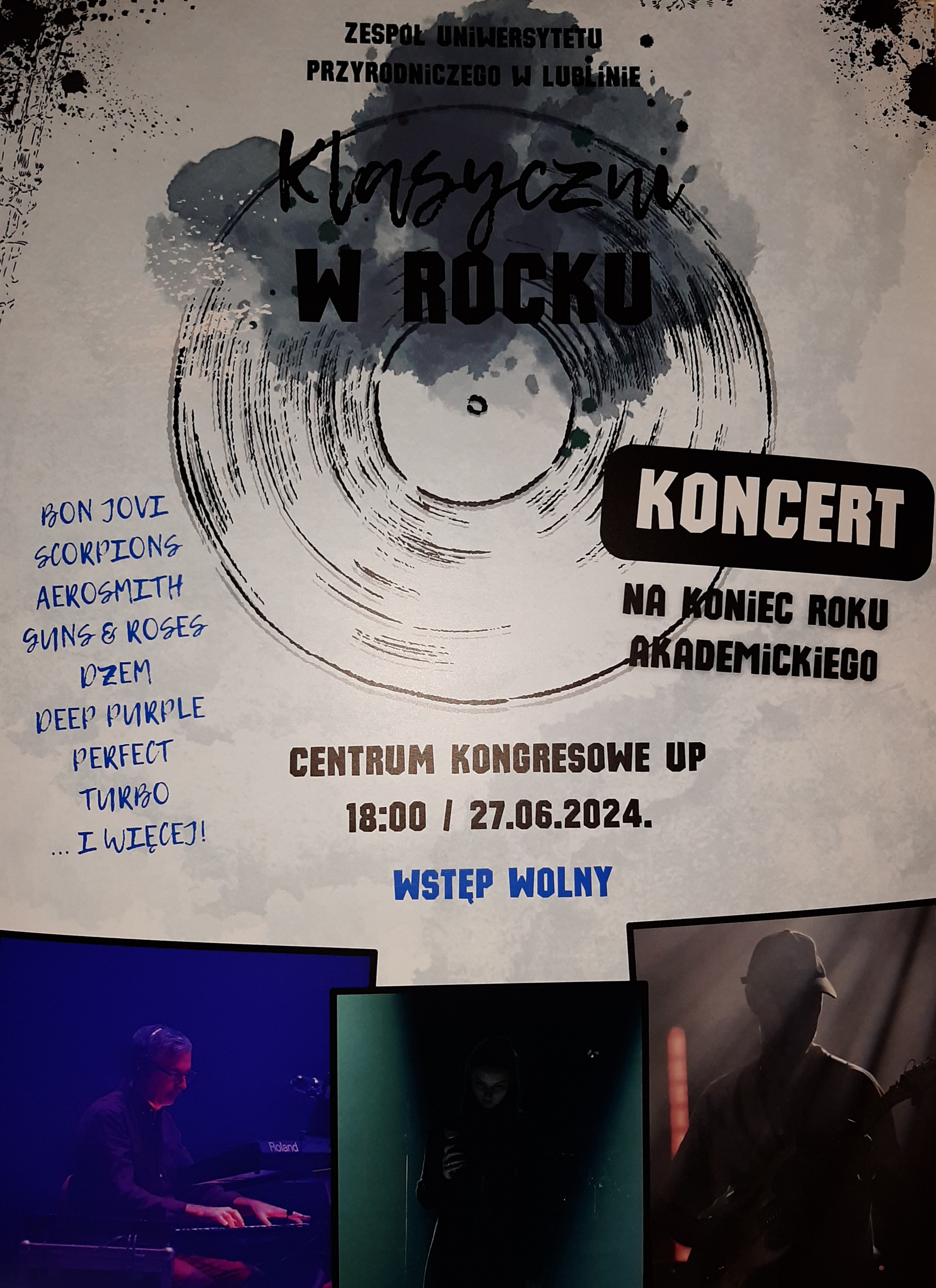 plakat promujący koncert