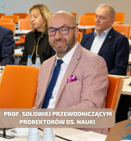 Prof. dr hab. Bartosz Sołowiej przewodniczącym prorektorów ds. nauki na kadencję 2024-2028