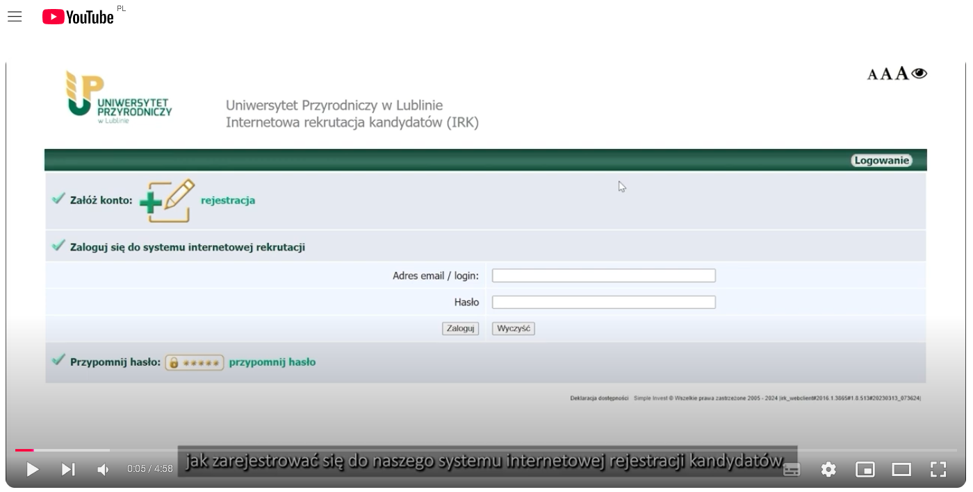 rekrutacja rejestracja wideo