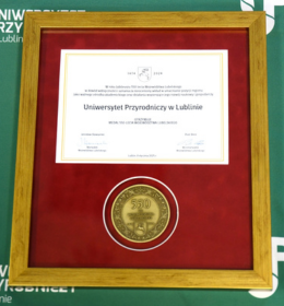 University of Life Sciences in Lublin awarded the medal for 550 years of the Lublin Voivodeship