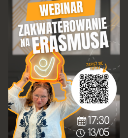 Zakwaterowanie na Erasmusa - webinar organizowany przez Erasmus Play