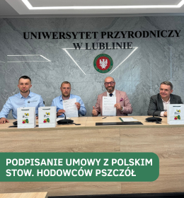 Podpisanie umowy z Polskim Stowarzyszeniem Hodowców Pszczół Buckfast