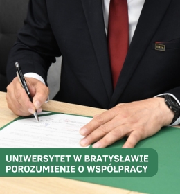 Porozumienie o współpracy ze Słowackim Uniwersytetem Technicznym w Bratysławie