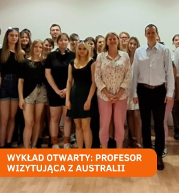 Wykład otwarty profesor wizytującej z Australii