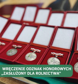 Wręczenie odznak honorowych „Zasłużony dla rolnictwa” dla pracowników UP w Lublinie