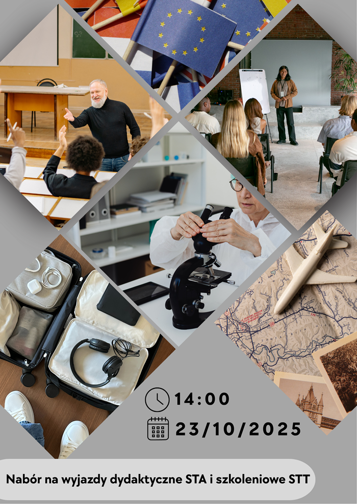 Erasmus+ pierwszy nabór na mobilności STA/ STT Pracowników UP w Lublinie w roku akad. 2025-26