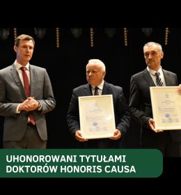 Godności DHC dla władz rektorskich