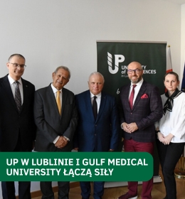 Spotkanie władz Uniwersytetu Przyrodniczego w Lublinie z przedstawicielem Gulf Medical University