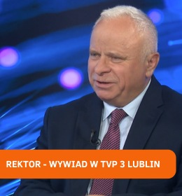 Rektor w programie „Gość Panoramy” TVP 3 Lublin