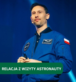 Astronauta Sławosz Uznański-Wisniewski wśród studentów