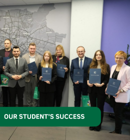 Marta Duda, MSc, honoured in the 16th Competition for the best thesis