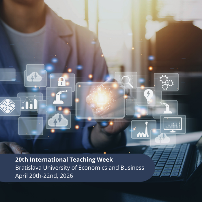 Zaproszenie na International Teaching Week , Bratislava University of Economics and Business, Slovakia 20-22/04/2026