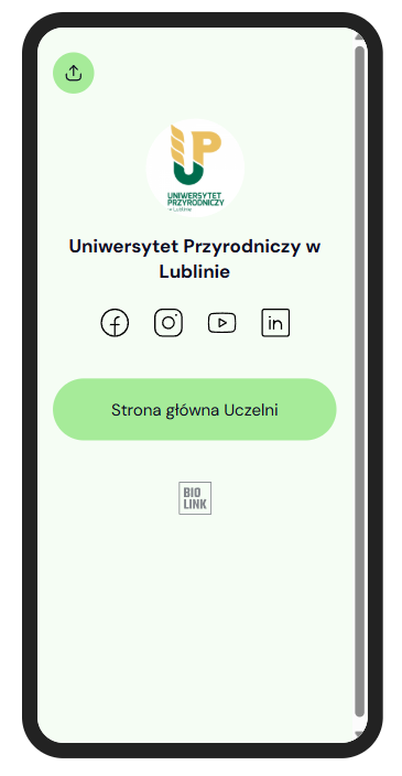 bIOlINK PROFILI SPOŁĘCZNOŚCIOWYCH UCZELNI