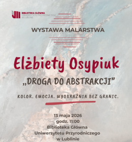 Zaproszenie na wernisaż Elżbiety Osypiuk „Droga do abstrakcji'