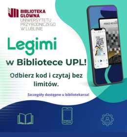 Legimi w Bibliotece UPL! Odbierz kod i czytaj bez limitów.